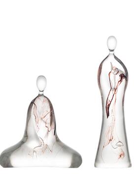 艺贝子新中板式禅意茶室装饰品半磨BRK中古国风透茶桌样间高级明