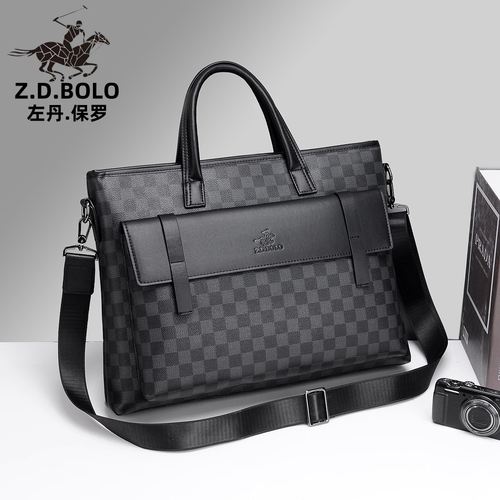 保罗新款真皮男士公文包