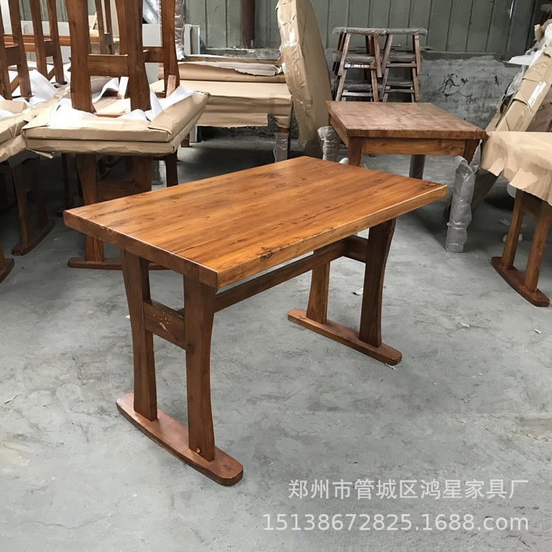 厂家批发餐桌椅快餐店组合小饭店快餐饭店面馆餐馆一桌四椅子