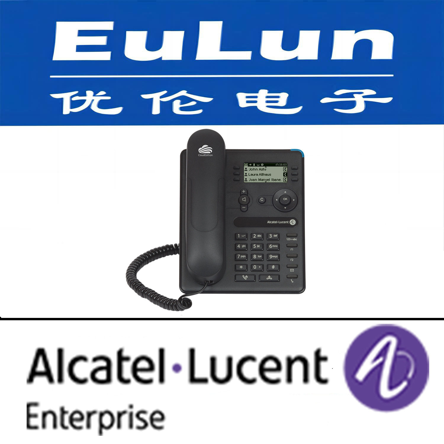 阿朗终端ALE DEVICE/8008 CE商务IP话机/双百兆网口,支持POE
