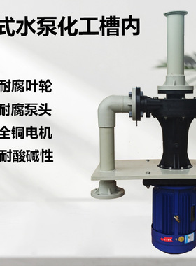 4KW~11KW化工专用槽内立式泵大方盘废气塔喷头立式水泵化工槽内泵