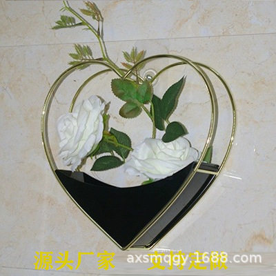 少女心金属墙饰挂件北欧铁艺墙面植物装饰品现代网红立体壁饰花盆