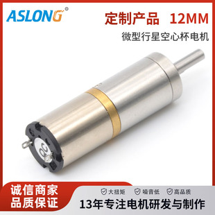 源头厂家空心杯有刷电机机器马达直径12mm行星减速美甲打磨电机6v