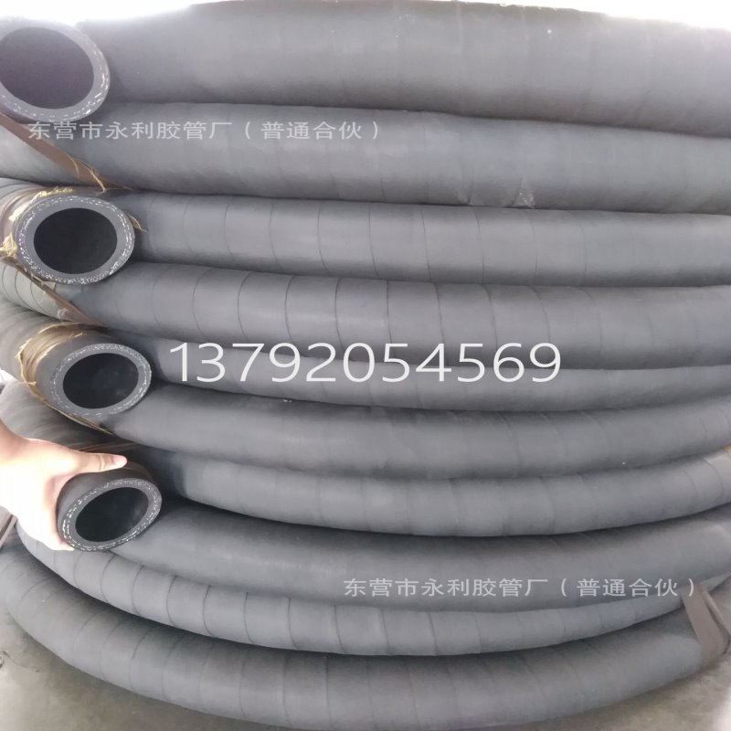 25-75mm夹布输水胶管中频电炉专用橡胶管耐高压耐热橡胶管