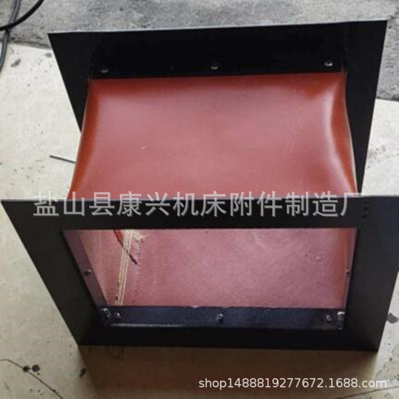 厂家批发耐高温防腐蚀风机风道通风软连接伸缩式帆布软连接
