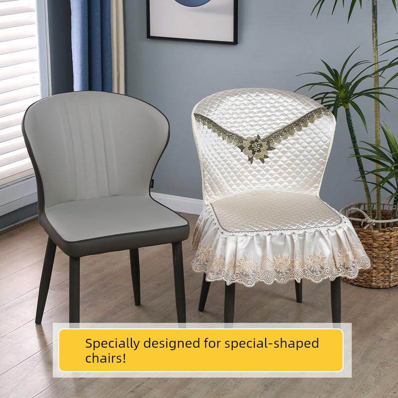 餐桌椅套罩弧形家用高级感椅子套异形全包保护套半圆形餐厅座椅套