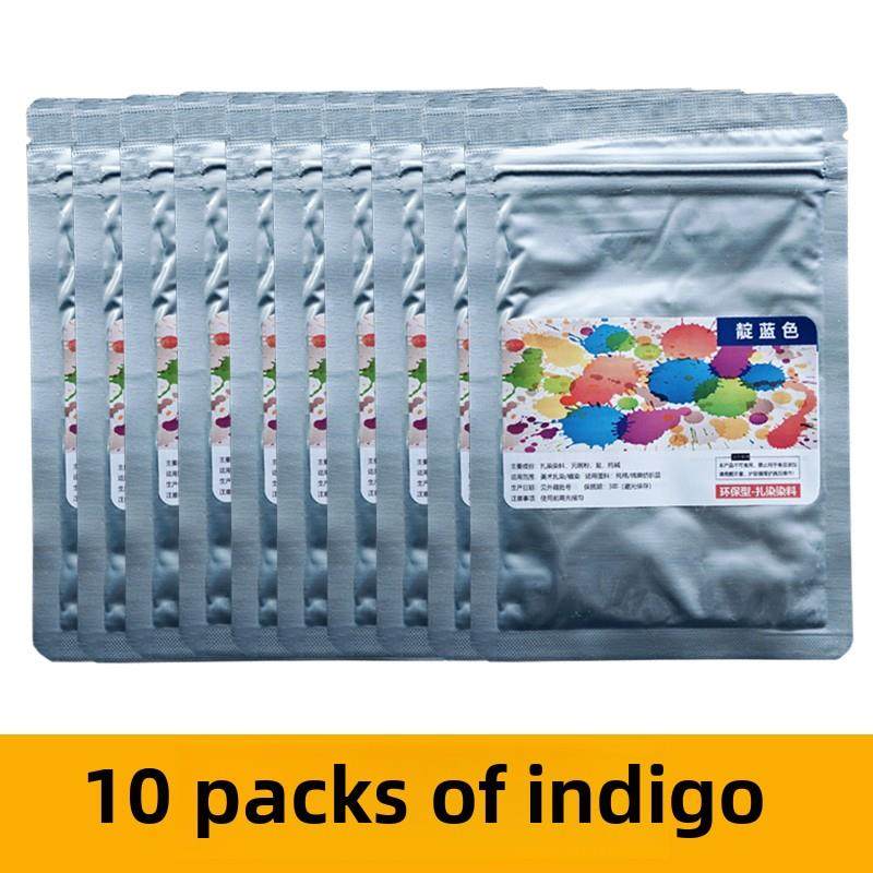 靛蓝特别扎染粉末染料传统单色水煮染色热水浸泡染色DIY材料包全