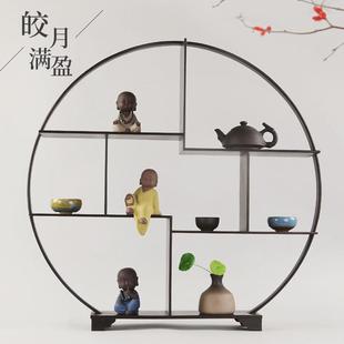 小博古架 紫光檀多宝阁古董架子客厅置物架红木茶叶展示柜实木中式