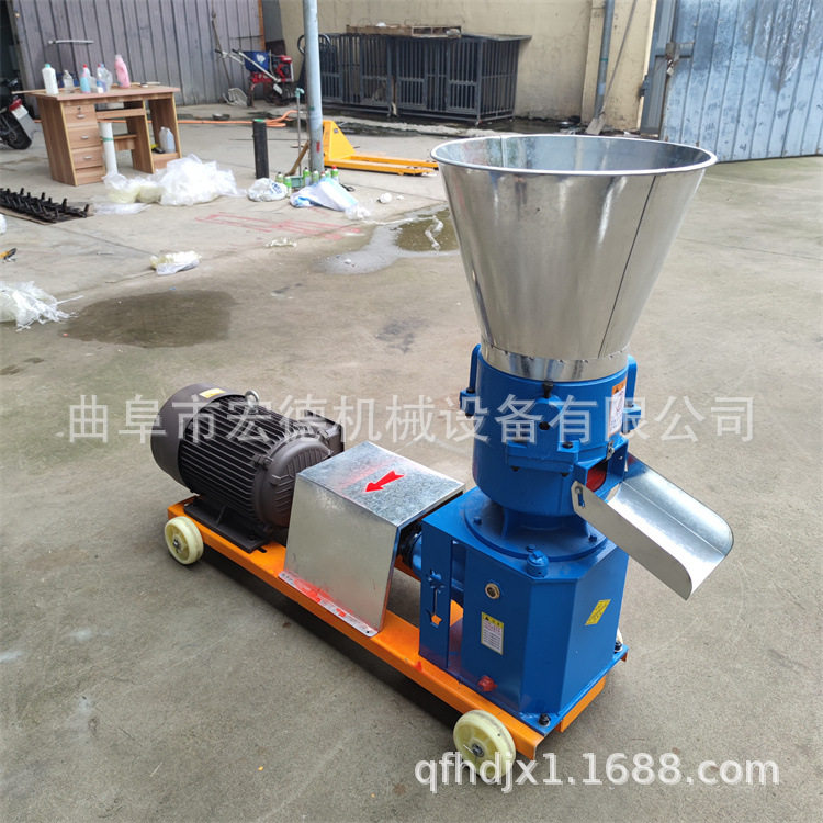 养殖户电动压粒机青草秸秆制粒机鸡鸭饲养颗粒机