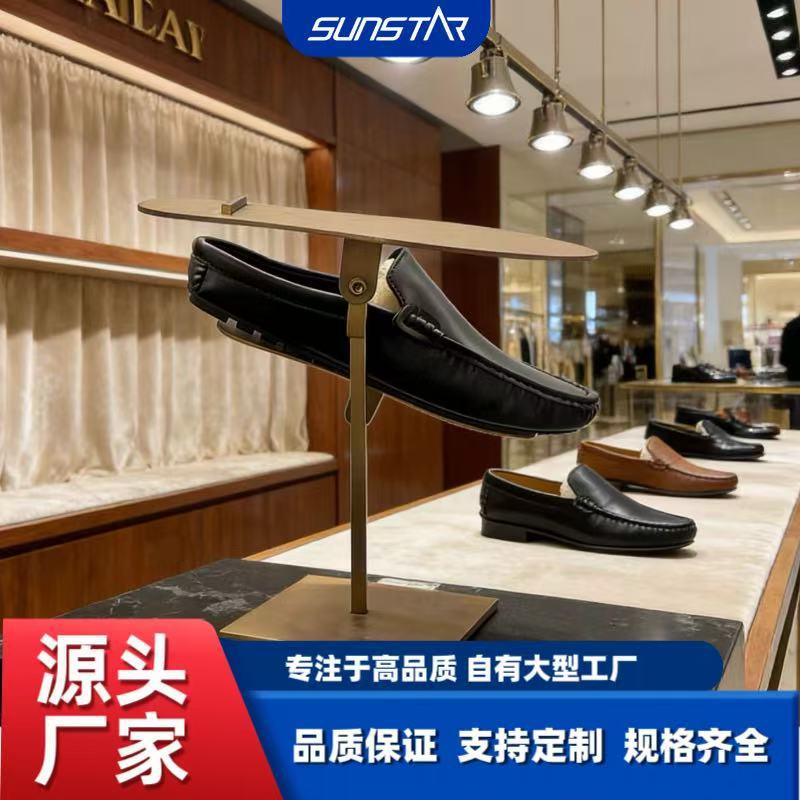 创意双层旋转鞋架 现代简约金属鞋托 家用客厅玄关收纳置物架