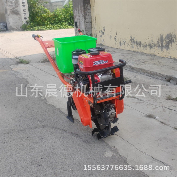 小型玉米追肥机 汽油手推式大豆施肥播种家用农田点播机