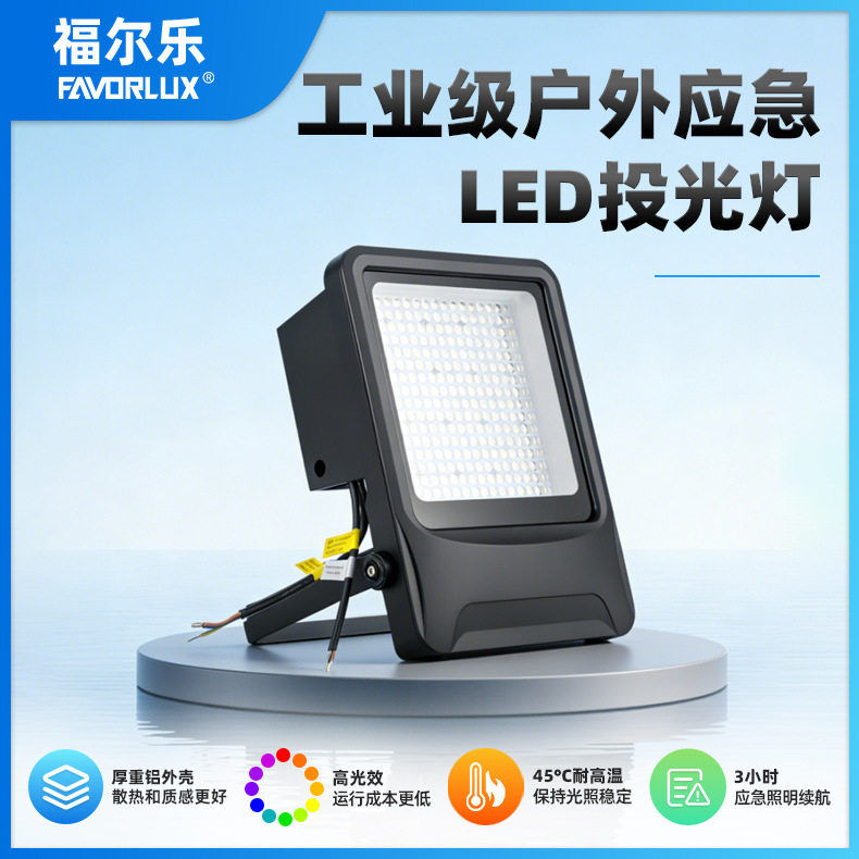 工业级户外应急led投光灯LED应急泛光灯EMERGENCY FLOOD LIGHT - 实物图