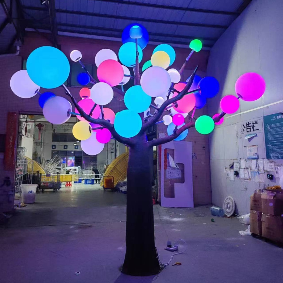 LED 仿真树灯 泡泡球灯 rgb颜色可选 户外亮化装饰灯