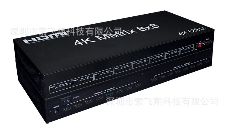 4K60HZ HDMI 8进8出矩阵   4K  8*8   多接口