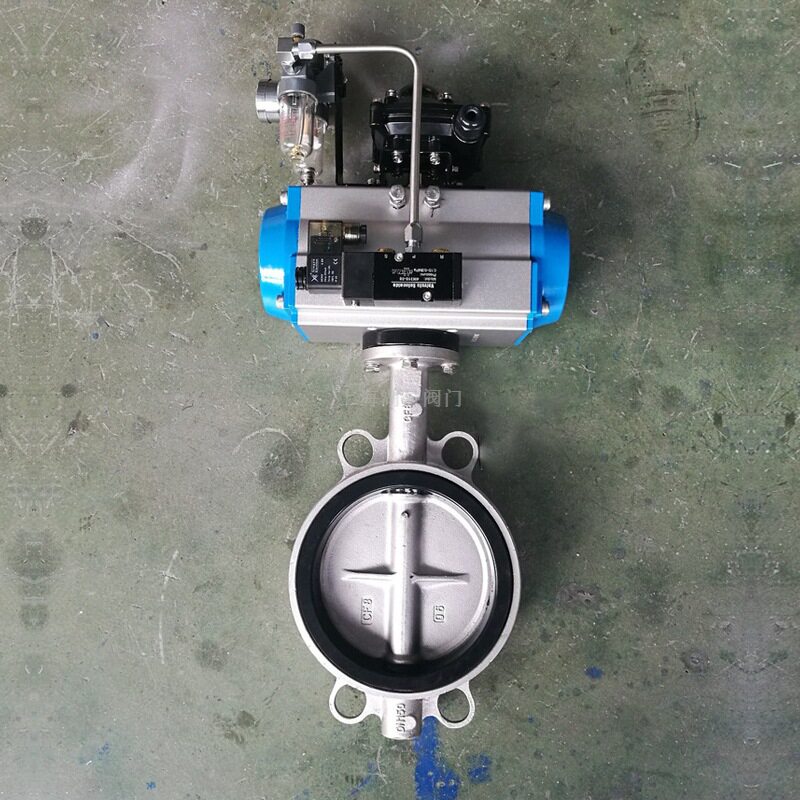 D671X-10气动衬胶蝶阀 气动软密封蝶阀 双作用气动蝶阀