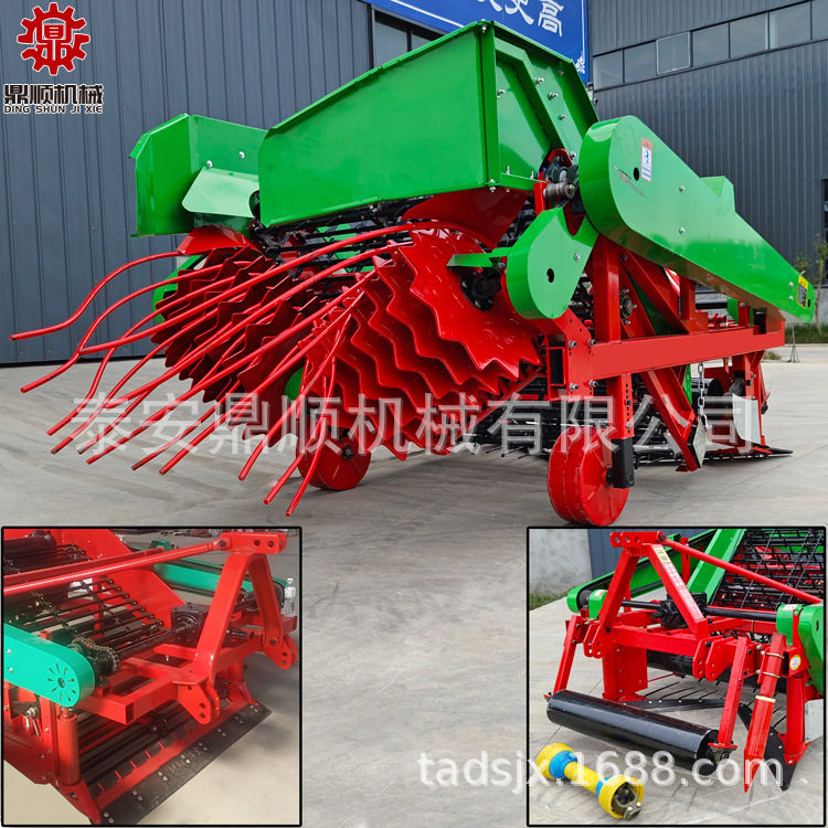 大型翻秧式花生收获机 农用四轮车配套卷帘款165型起花生机器