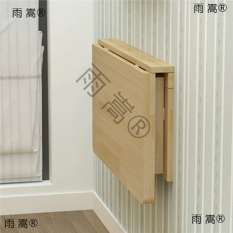 实木折叠桌挂墙桌餐桌墙面电脑桌学习桌壁挂桌墙壁书桌墙上可折叠