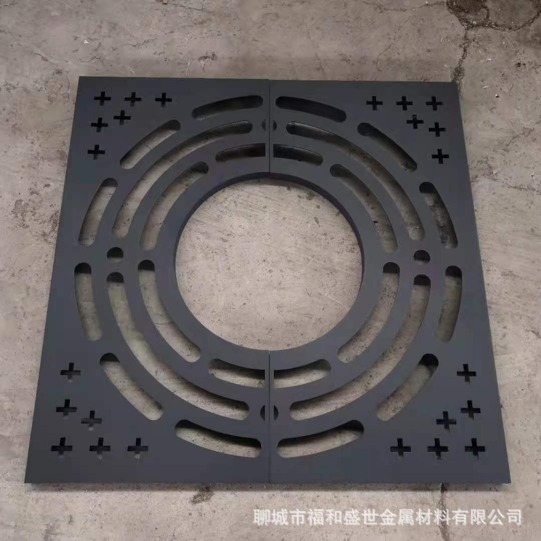苏州市政工程铸铁树池篦子护树板不锈钢树坑装饰蓖子树穴盖板树用