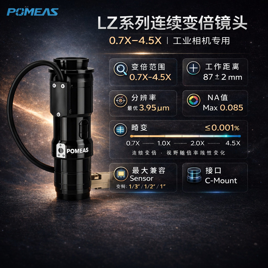 PomeasC口变倍工业镜头