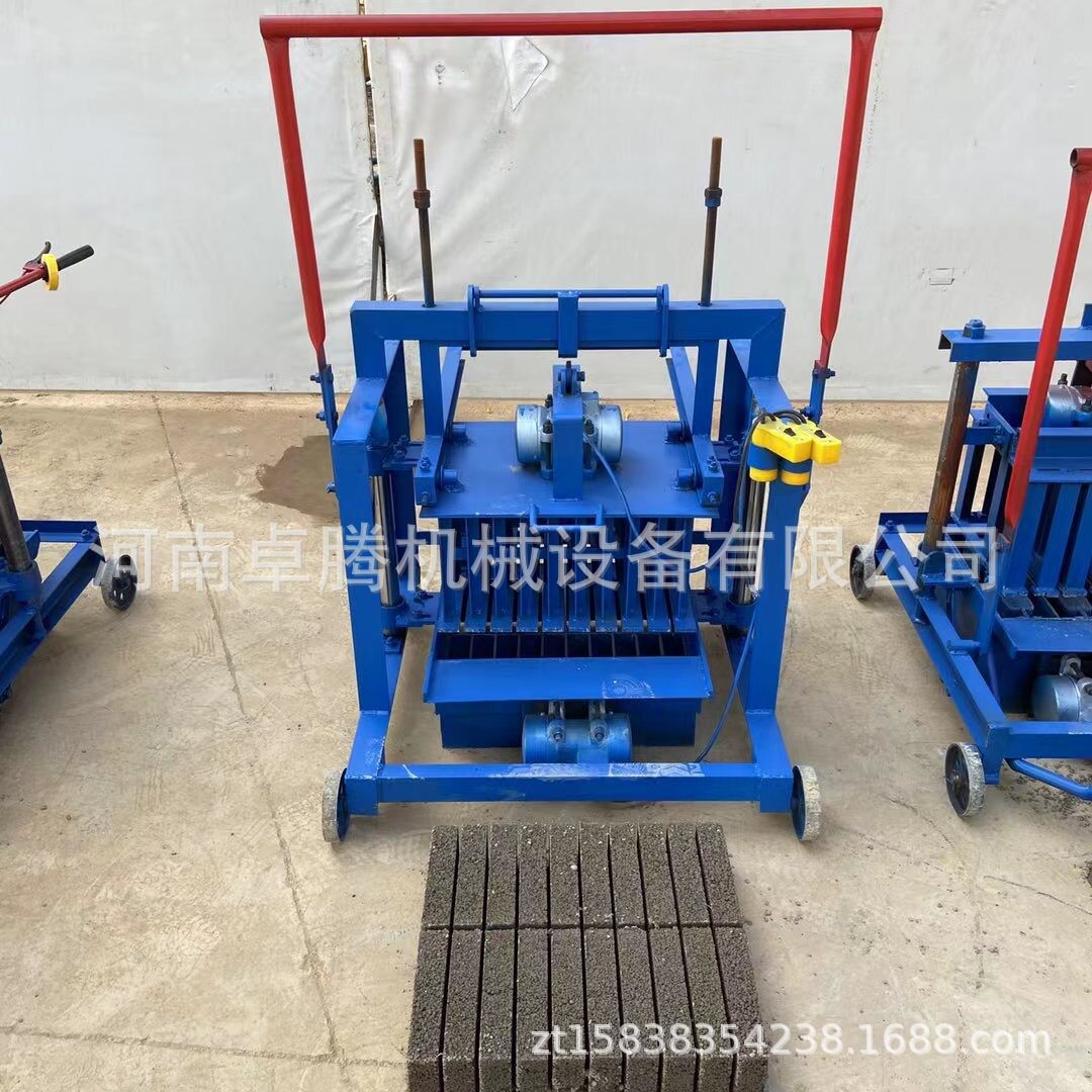 小型垫块水泥面包制砖机空心