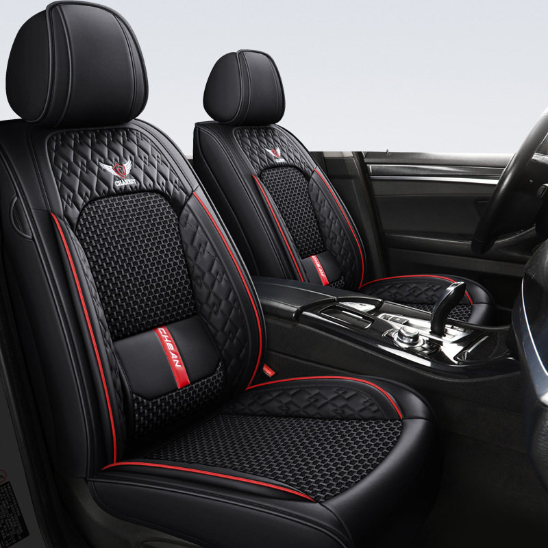 冰丝汽车座垫四季固定腰靠跨境Car Seat Cover真空包装发货厂家
