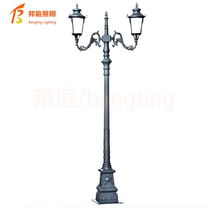 欧式庭院路灯户外草坪灯高杆灯LED别墅小区景观灯花园照明灯3.5米