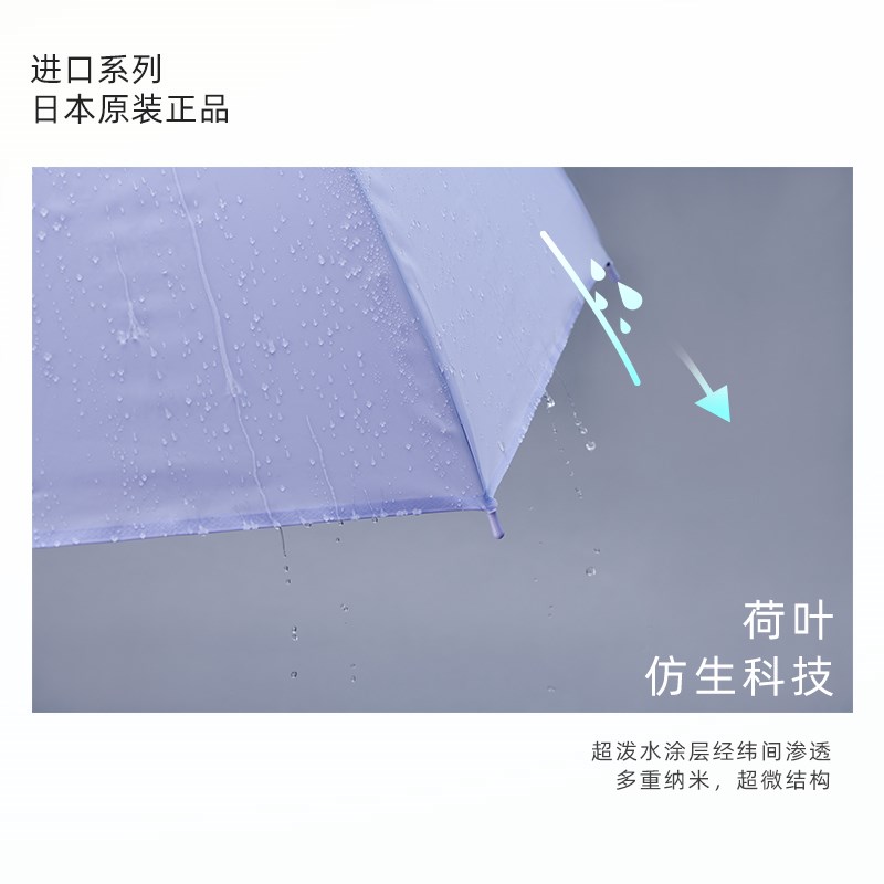 珍妮花新型防风EVA直杆伞抗风男女双人加大O伞面纯色直杆长柄雨伞
