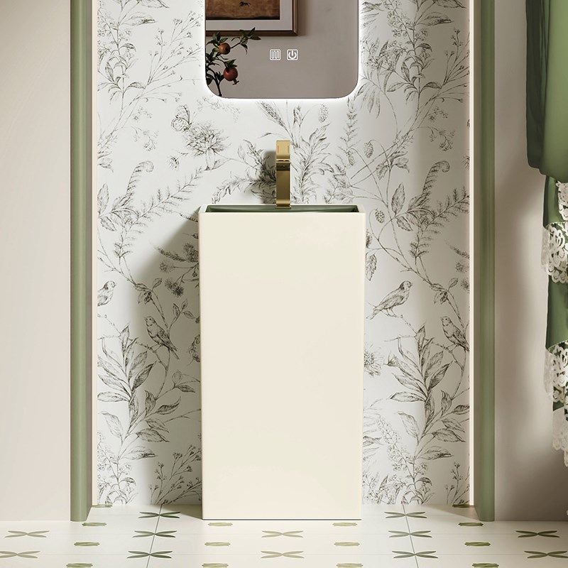 欧式复古立柱盆客栈小户型卫生间落地洗脸盆一体陶瓷立柱式洗手盆,家装主材,立柱盆,淘宝优惠券,粉丝福利购,淘宝优惠卷