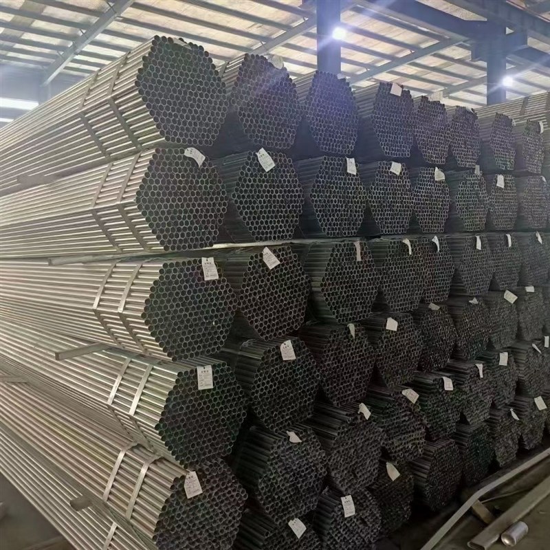 温室大棚骨架钢管镀锌通风卷膜杆免费加工大小头折弯切割圆管