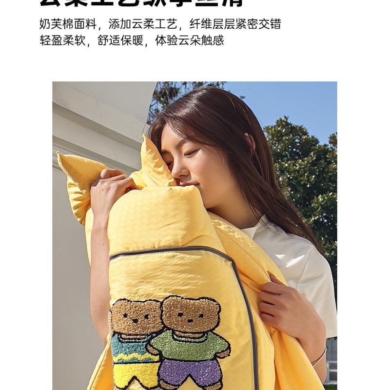 车用抱枕被子两用k枕头被子二合一汽车上后排靠垫背办公室午睡折
