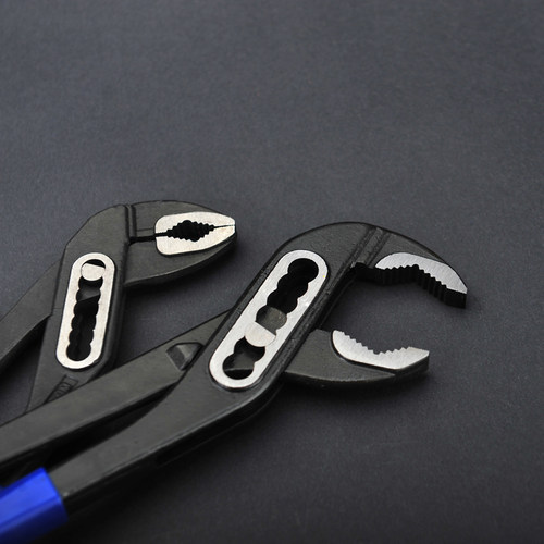 威达工业级铬钒钢水泵钳水管钳大开口 10-12寸欧式沾塑柄水泵钳