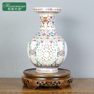 鸡翅木实木底座花瓶花盆摆件加高鱼缸茶罐酒坛茶塔葫芦金蟾木托架