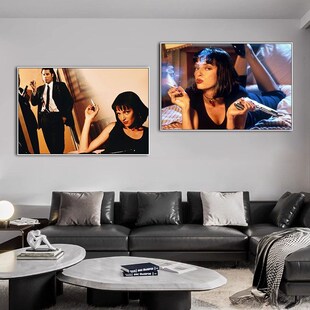 教父挂画欧美经典电影著名场景复古海报装饰画影院酒吧咖啡厅壁画