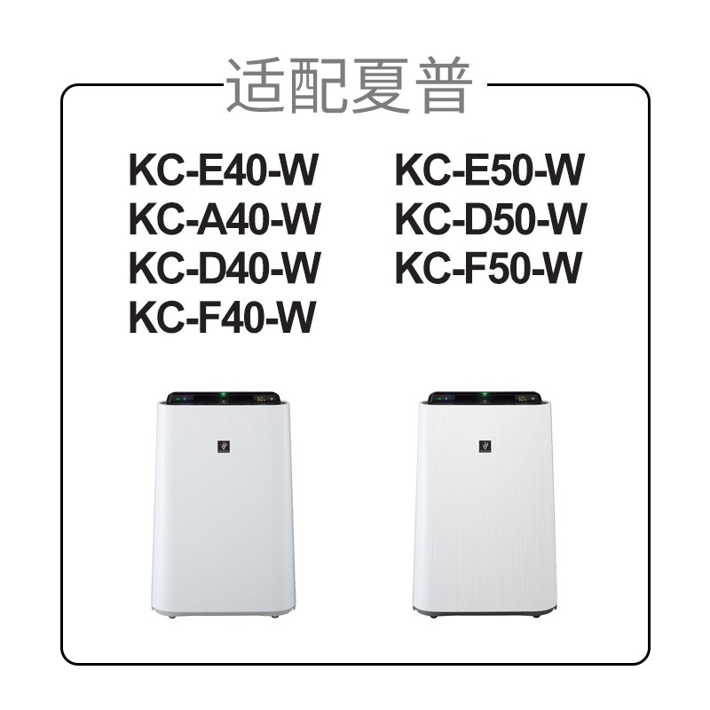 适配夏普空c气净化器过滤网KC-E50-W/FZ-D50HF/FZ-D50HD过滤芯集