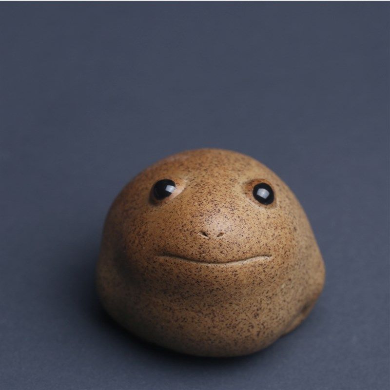 粗陶大眼萌蟾淘沙三脚招财金蟾迷你小号茶宠摆件可爱有趣个性茶具,餐饮具,茶宠摆件,淘宝优惠券,粉丝福利购,淘宝优惠卷