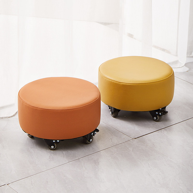 滑轮小凳子带刹车万向轮小板凳家用儿童学步凳美缝擦地可移动圆凳,住宅家具,矮凳,淘宝优惠券,粉丝福利购,淘宝优惠卷