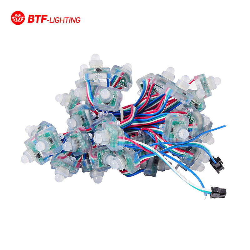 热卖LED全彩WS2811方形广告字牌招牌外露灯串RGB灌胶防水5V装饰灯
