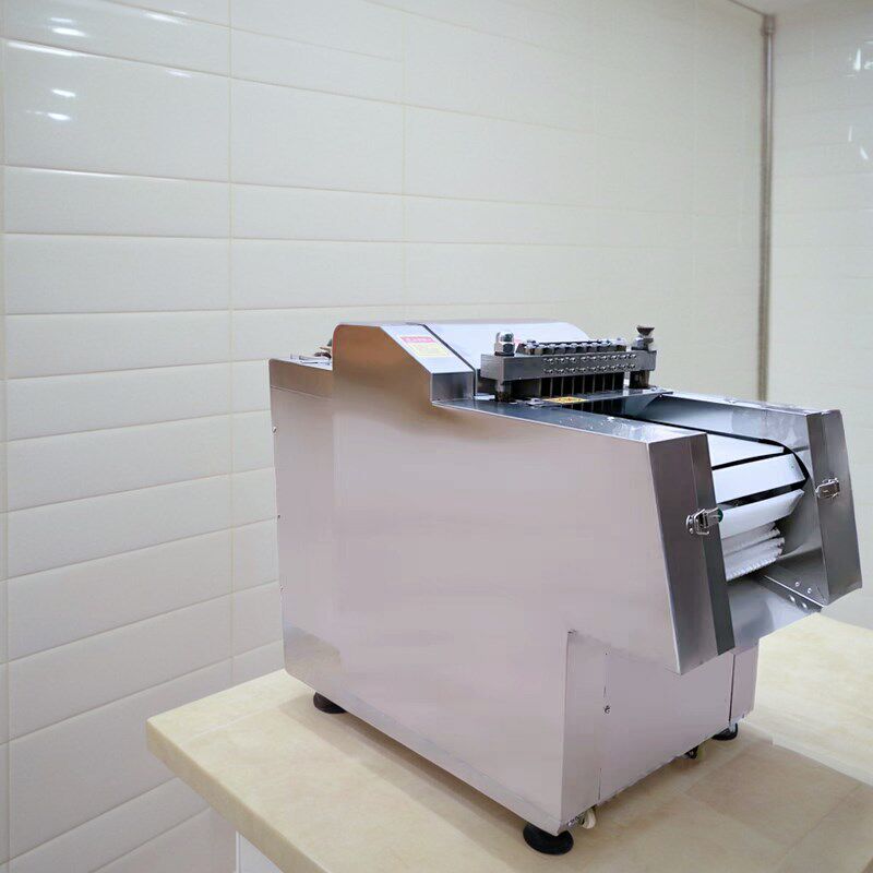 全自动剁块机鸡鸭鹅鱼排骨冻肉猪蹄不锈钢多功能切块机商用新款型