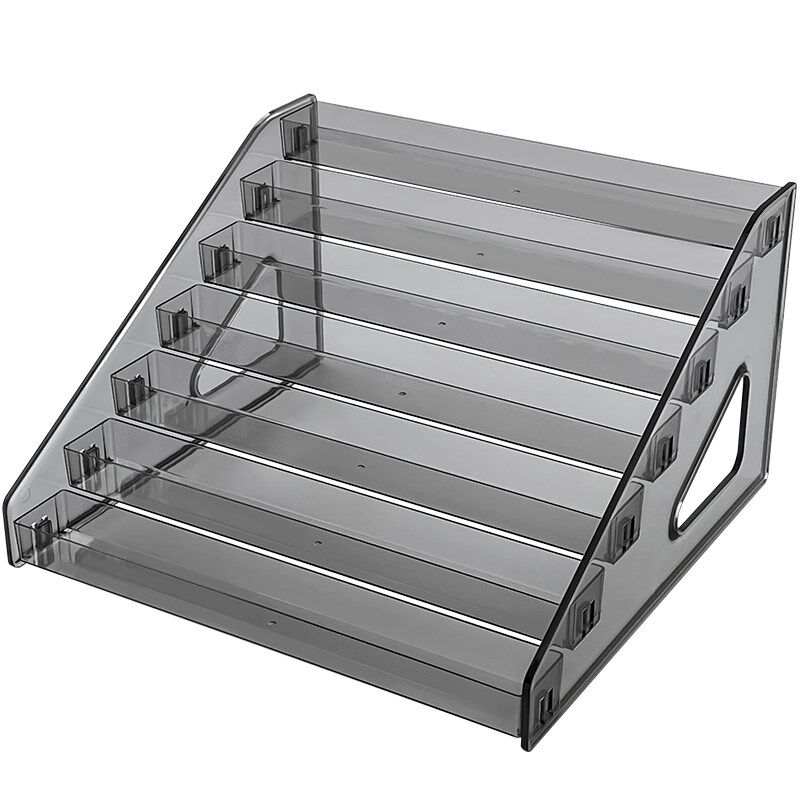 卡片展示架亚克力小卡架吧唧谷子拆卡收纳架多层卡位盒卡牌卡位架