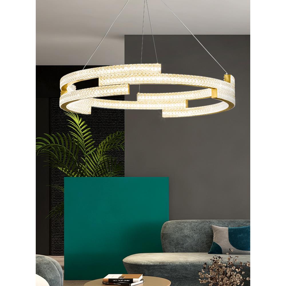 后现代轻奢客厅吊灯卧室创意个性简约设计师款餐厅主灯高档水晶灯