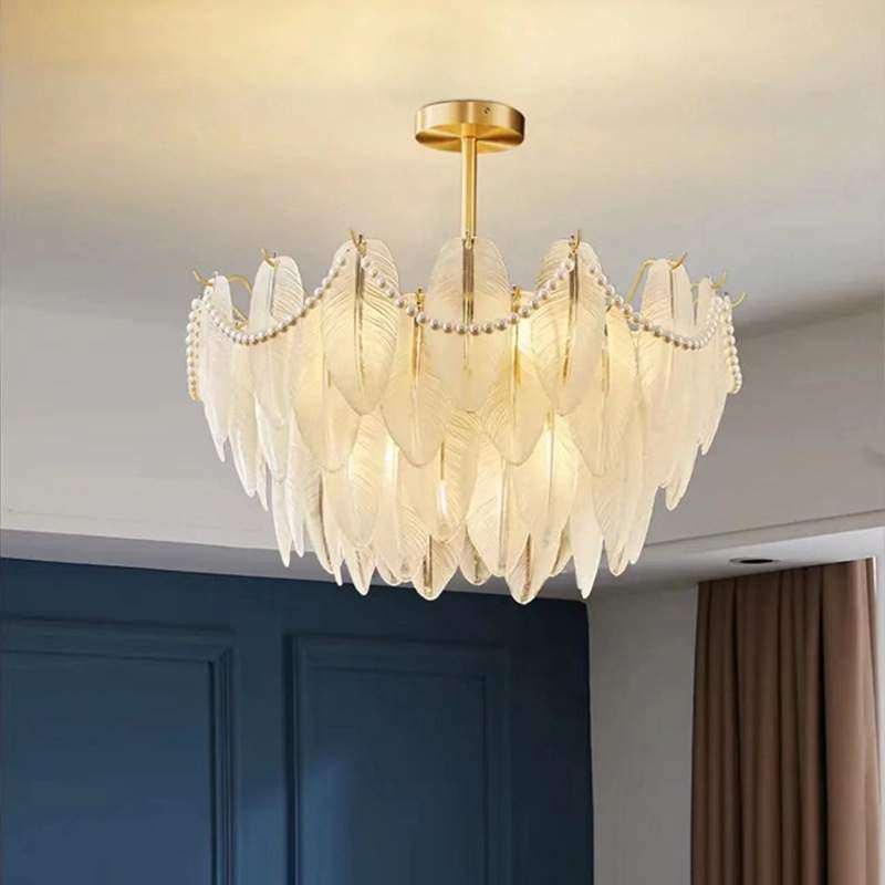 法式奶油风吊灯轻奢水晶玻璃珍珠网红创意现代简约大气客厅卧室灯,住宅家具,其它家具配件,淘宝优惠券,粉丝福利购,淘宝优惠卷