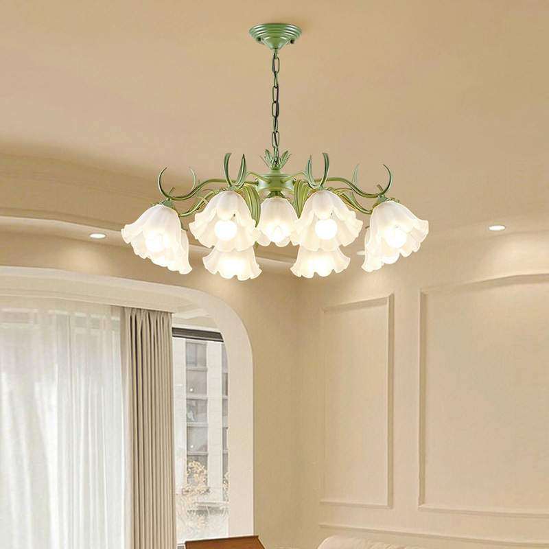 铃兰玻璃吊灯法式花朵客厅主灯奶油风灯具北欧田园卧室灯具新款,纺织面料/辅料/配套,纺织机械配件,淘宝优惠券,粉丝福利购,淘宝优惠卷