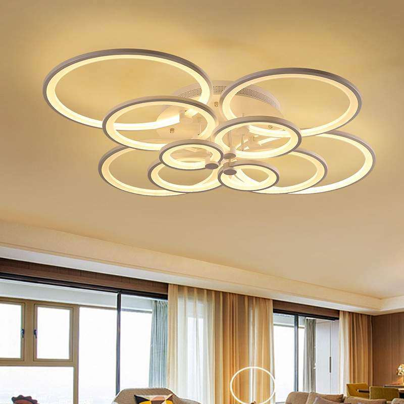 LED吸顶灯 亚克力圆环客厅吸顶灯 简约创意卧室吸顶灯护眼,住宅家具,其它家具配件,淘宝优惠券,粉丝福利购,淘宝优惠卷