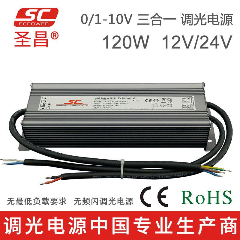 CE认证恒压80w灰色IP66防水铝外壳可控硅0-10vLED驱动调光电源