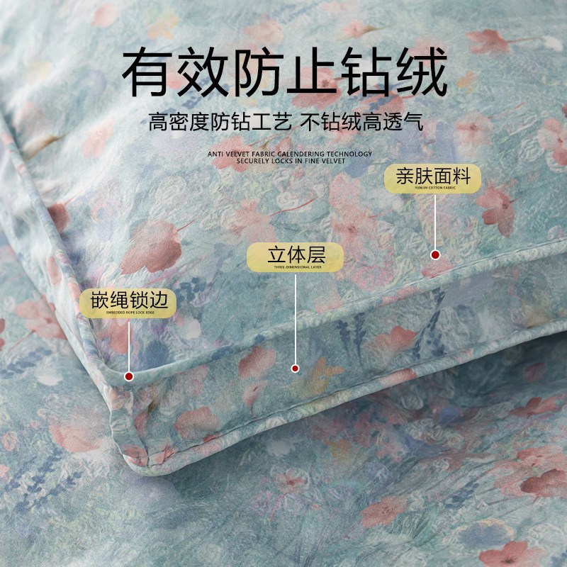 加密防钻绒羽绒被套被壳半成品自充绒自制专M用内胆套羽绒服翻新