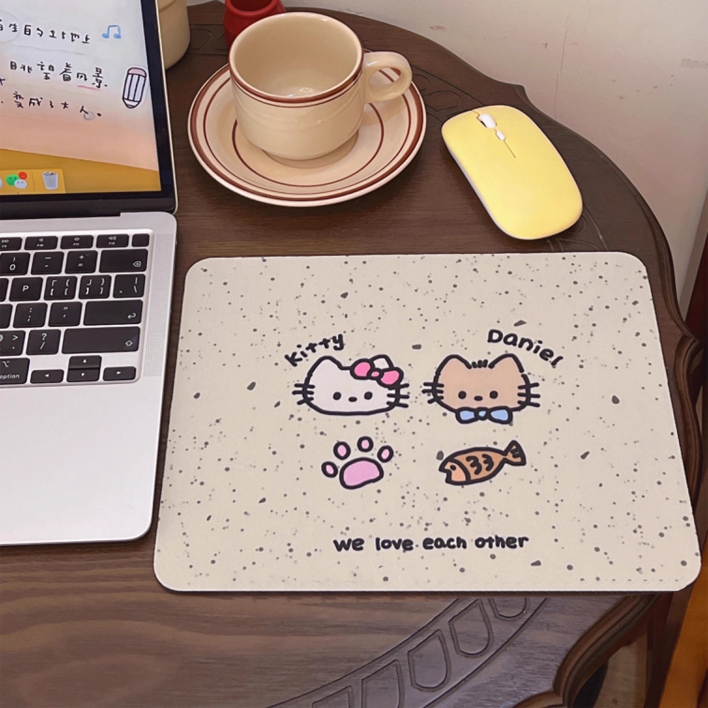 可爱少女心KT猫便携鼠标垫