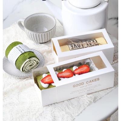 网红毛巾卷包装盒子古早味慕斯纸盒长条瑞士抱抱蛋糕卷雪花酥面包