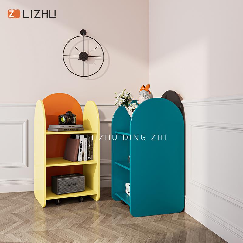 零食置物架收纳架客厅小户型可移动床头储物柜办公收纳柜沙发边柜