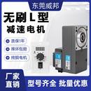 750W微型大功率24V48V中空可调速L型马达 无刷L型直角减速电机30W