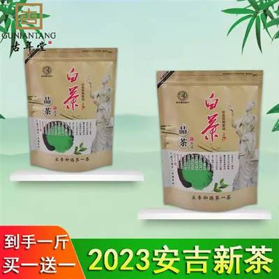 [买一送一]古年堂2023年新茶叶绿茶春茶散装正宗安吉白茶500g散装